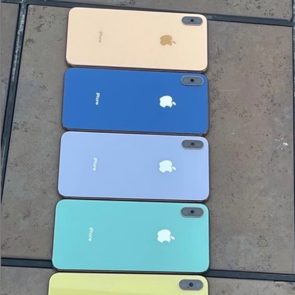 Apple iPhone XS Naked Max Rose Gold Back Housing Frame Custom Glass Colorful - Picture 3 of 3